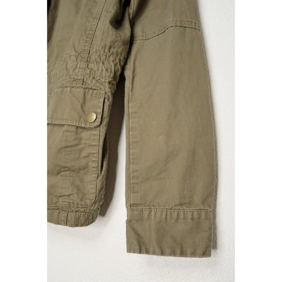 Love Tree Cargo Utility Military Jacket Full Zip Drawstring Waist Womens Medium - Picture 5 of 11